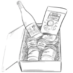 Cave saut de bouchon verre coffret cadeaux coffret gourmands