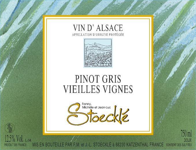 Pinot Gris "Vieilles Vignes" - Domaine Stoecklé - 75 cl
